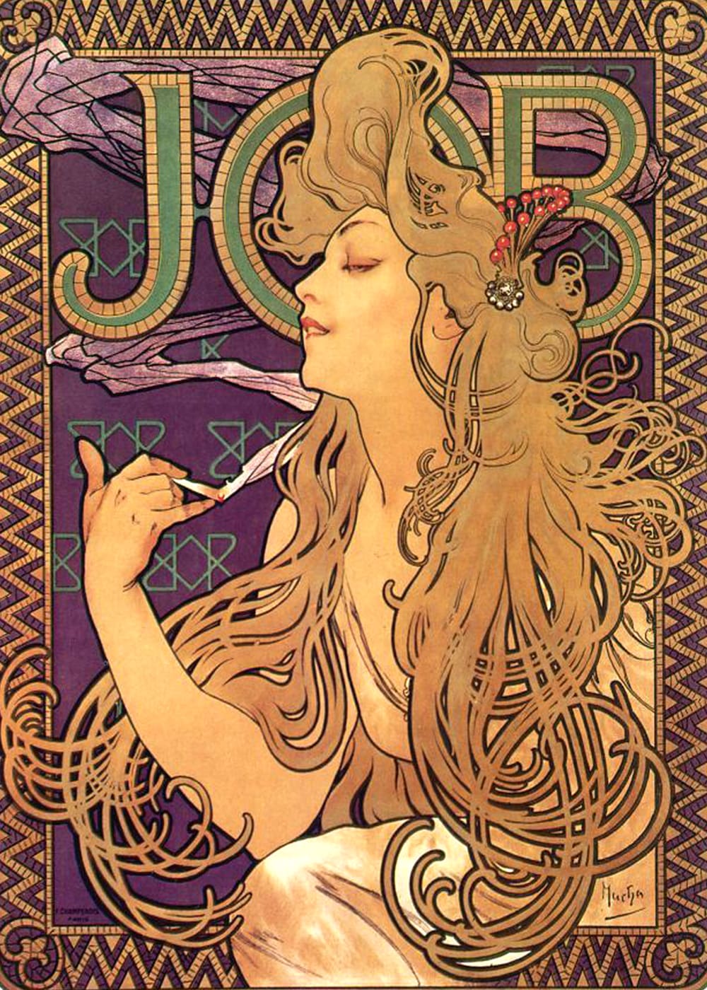 Alphonse Mucha Job Cigarettes 1