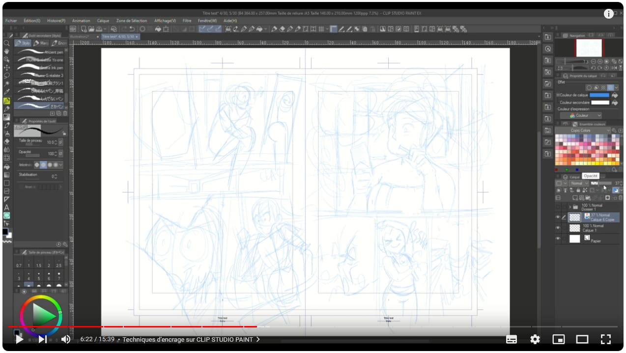 Outils et techniques d'encrage numériques sur CLIP STUDIO PAINT - Le ...